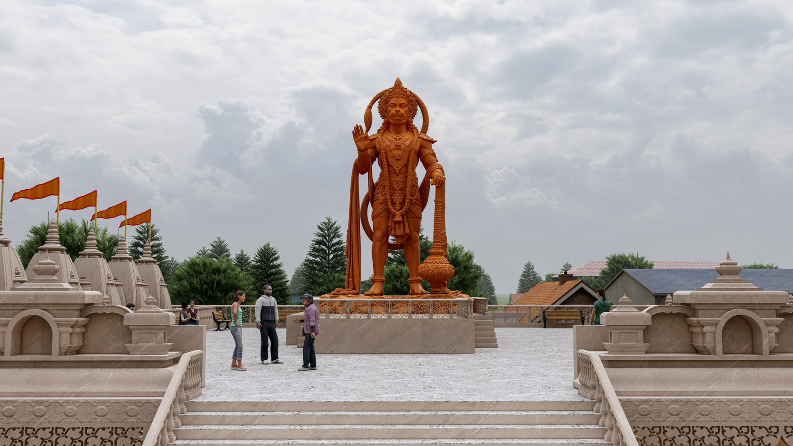 Lord Vishnu Deity at Siddhapeeth Vishnudham Mandir